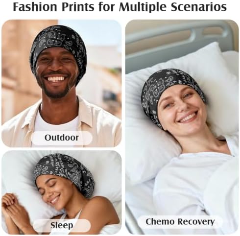 YFONG Silk Lined Bonnet for Sleeping Women Men, 22 Momme Mulberry Sleep Cap - Image 6