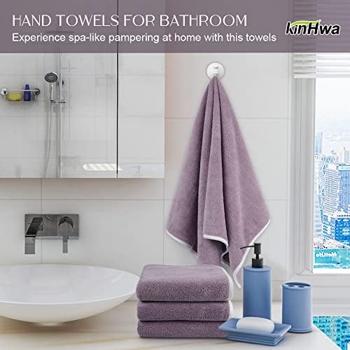 KinHwa Bathroom Hand Towels, Microfiber Face Towels, 16x30 Inch, 2 Pack - Image 5