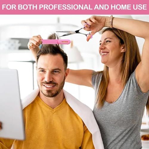 Professional Hair Cutting Kit for Women Gifts, Easy-to-Use Split Ends Hair Trimmer, DIY Home Hair Cutting Tools for Bangs, Layers, Bobs, Practical Hair Cutting Clip, Pink - Image 2
