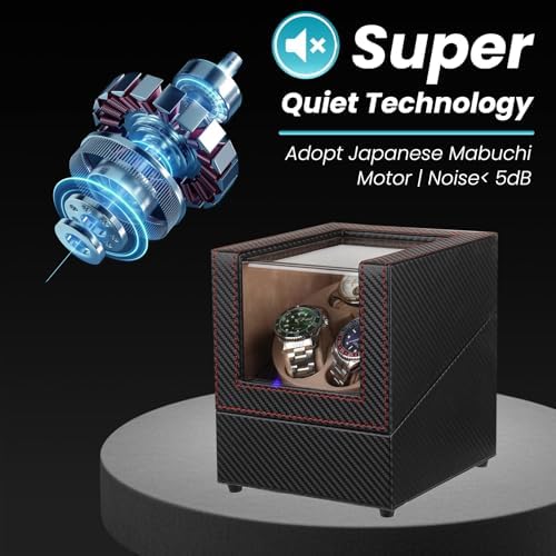 Anyasun 3 Watch Winder for Automatic Watch,Japanese Quiet Motor - Image 2