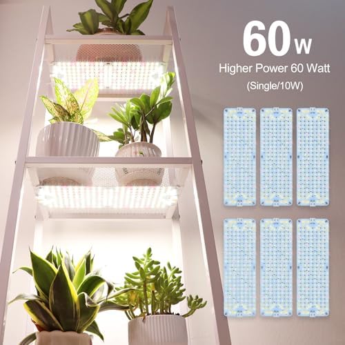 6Pack Ultra-Thin Panel Grow Lights for Seed Starting Greenhouse - Image 3