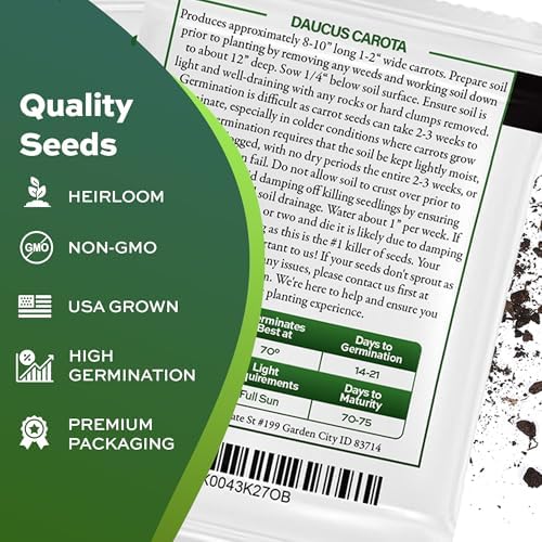 1000 Tendersweet Carrot Seeds for Planting - Heirloom, Non-GMO, USA Grown - By RDR Seeds - Image 5