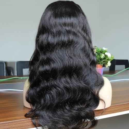 BEEOS 5x5 HD Lace Closure Wigs Human Hair, 180% Density Body Wave Pre-Plucked 0.10mm Ultra-thin Skinlike Real HD Lace Wig Bleached Knots 30 Inch - Image 5