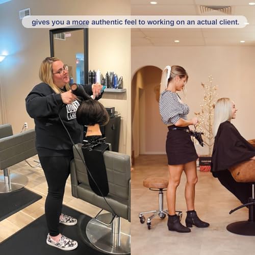 Mannequin Head Clamp Stand for Chairs, Adjustable Wig Head Stand Holder for Cosmetology Hairdressing Seat Back Clamp (Small) - Image 6