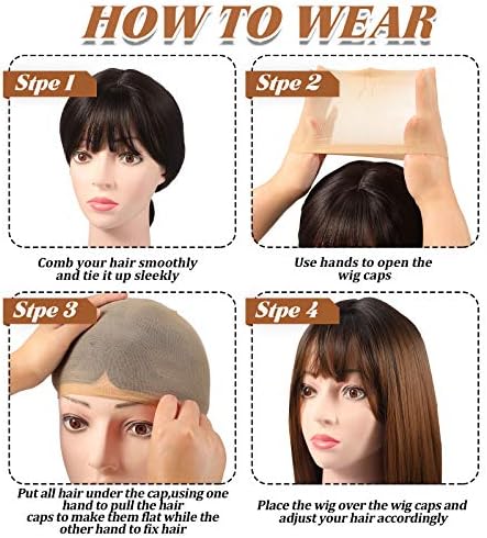 Waydress 100 Pcs Wig Caps Nylon Stocking Caps Elastic Stretchy,Black - Image 6