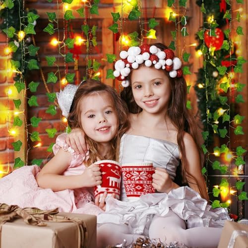 Freyalife Fake Vines for Room Decor(24Pack168Ft),with CE Certified 160 LED String Lights,Artificial Plant Ivy for Aesthetic Home Bedroom Wall Wedding Party Office Patio Indoor, Outdoor Garden Décor - Image 4