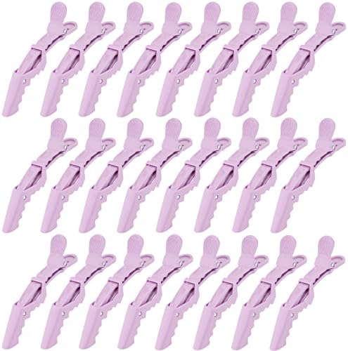 Ondder 24 Pack Alligator Hair Clips for Women and Girls - Styling, Sectioning, and Cutting Hair - Light Purple by Ondder