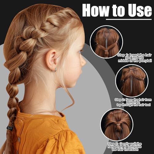 auroray Rubber Bands for Hair, 1500 Pcs Elastic Hair Bands Baby Girl Hair Ties Mini Hair Rubber Bands with 4 Hair Styling Tools 10 Hair Clips Hair Accessories for Toddler Baby Girl Kids - Image 4