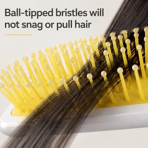 Air Cushion Paddle Hair Brush, Built-In Spray Detangler Brush - Image 3
