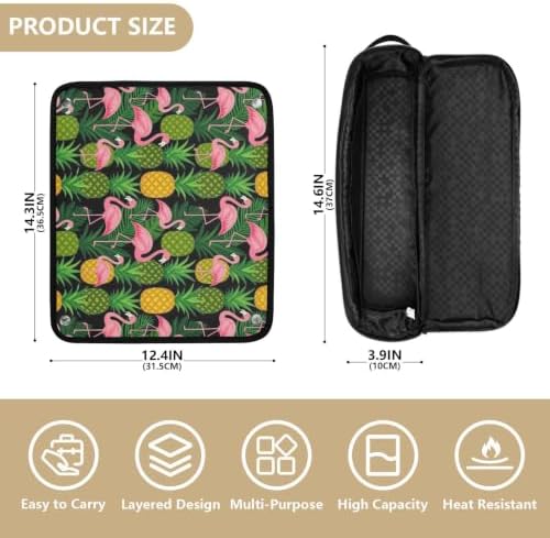 Yuiboo Hot Hair Tool Storage Bag with Heat Resistant Mat - Image 4