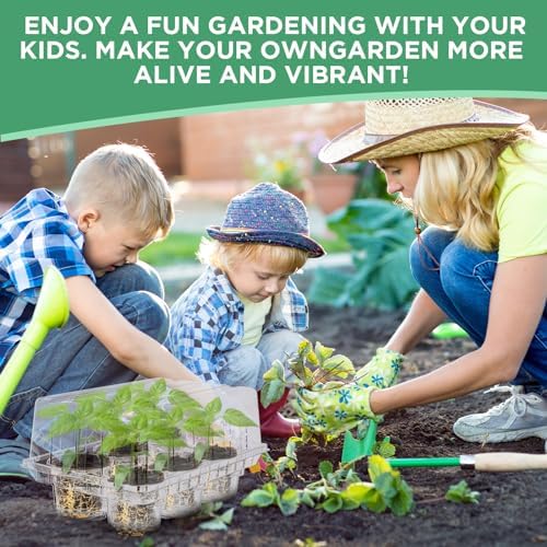 Vesici 10 Pack Seed Starter Tray Kit Seedling Starter Trays with 60 Pcs 4 Inch Nursery Pots and Humidity Dome (60 Cells) Mini Greenhouse Plant Germination with Labels for Garden(Clear) - Image 6