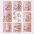 (36 Pcs) Super Cute Girls Hairpin, Mini Size Candy Color Butterfly Floral Flower Bowknot Star Hairpin Baby Girl Hair Clips Decoration Salon Hairstyle Hairdressing for Little Kids or Doll-Mix 1 by Unknown