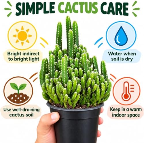 Fairy Castle Cactus Live Plant - Indoor Decorative Succulents - Image 7