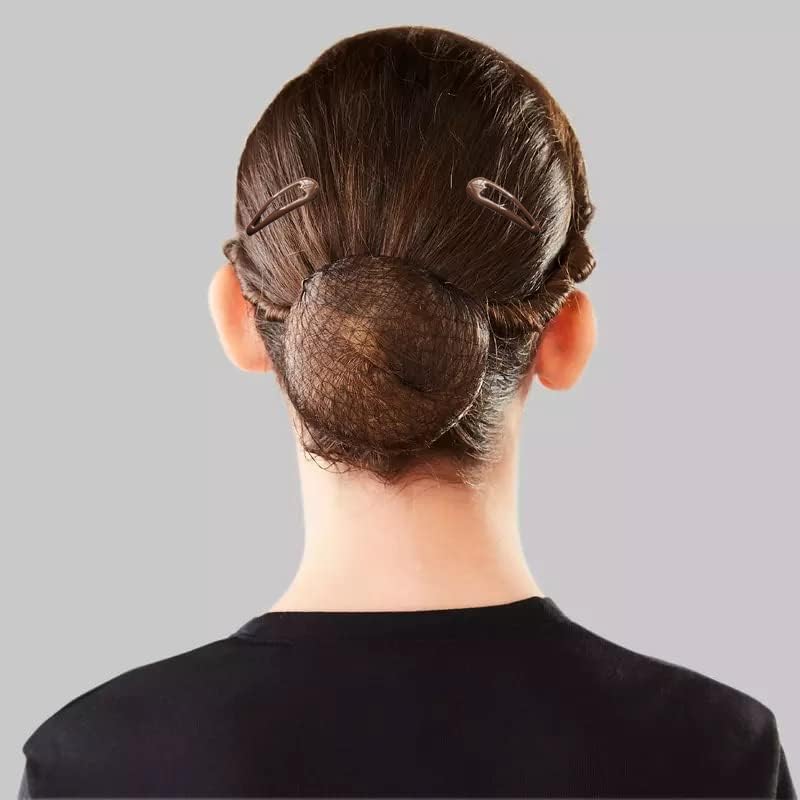 Ballet Bun Hair Kit for Women Girls, U Shaped Hair Pins, Crystal Hairpins, Snap Hair Clips, Hair Ties and Hair Nets, Dance Hair Styling Accessories, 2.5 Inch Gold 42pcs - Image 5