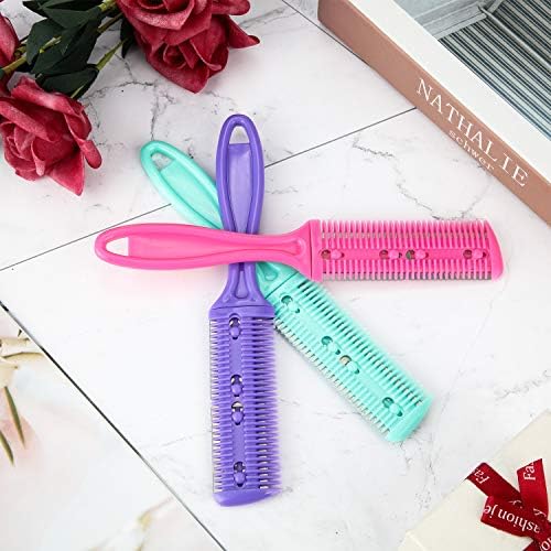 Maitys 3 Pcs Razor Combs for Hair Cutting with 10 Blades - Image 6