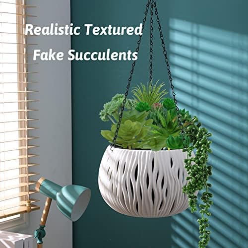 Green Succulents Plants, 14pcs Green Fake Succulents, Mini Artificial Succulents for Home Terrarium Wall Garden Office Decoration (Unpotted) - Image 5