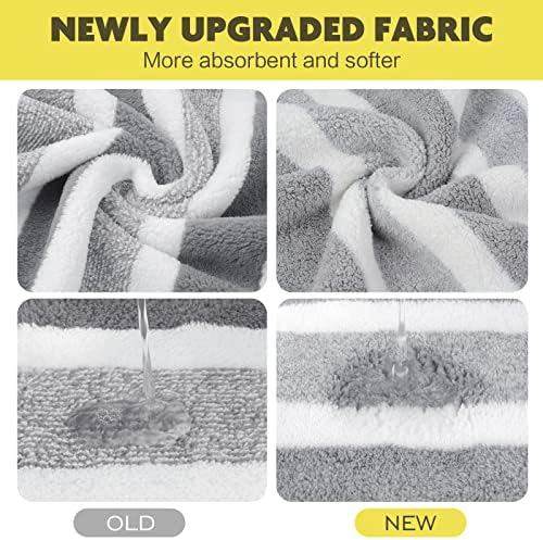 KinHwa Gray Bathroom Hand Towels, Microfiber Hand Towels, 16x30Inch, 4Pack - Image 2