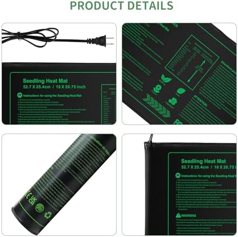 Seedling Heat mat | 3 Pack | Durable Waterproof | Heat Mats for Seed Starting,Seed Germination Heating Mat 10 x 20.75 Inch - Image 5