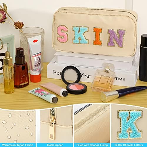 DYSHAYEN Small Cosmetic Bag, Beige Skin - Image 3