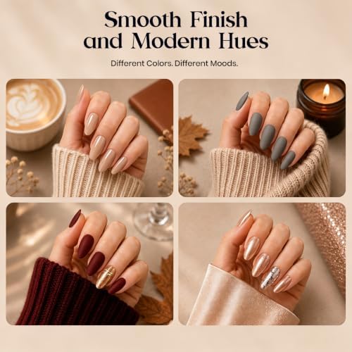 Beetles Fall Gel Nail Polish Set, 20 Colors Warm Mist Gel Polish - Image 3