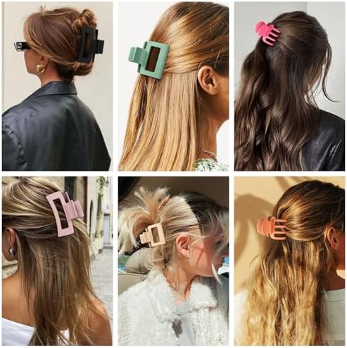 SMKSL 12 Pcs Hair Claw Clips for Women & Girls 3 Styles Hair Accessories - Image 6