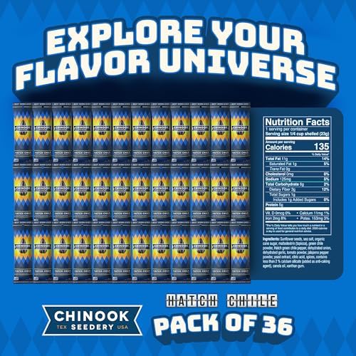 Chinook Seedery Sunflower Seeds to Eat - Hatch Chile - 1.5 oz, 36 Pack - Image 2