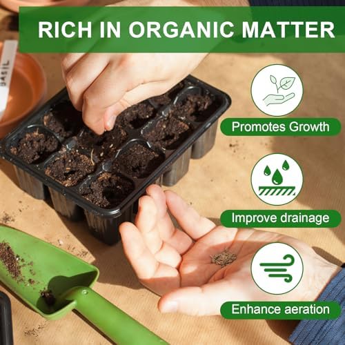 Doter Seed Starter Potting Soil Mix 2qt, Seed Starting Mix for Germination and Growth, Loamy Compost Well-Drainaged Soil Fit for Vegetable, Flower, houseplant - Image 4