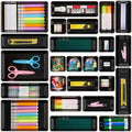 Vtopmart 25 Pack Plastic Drawer Organizers with Non-slip Rubber Pads by Vtopmart