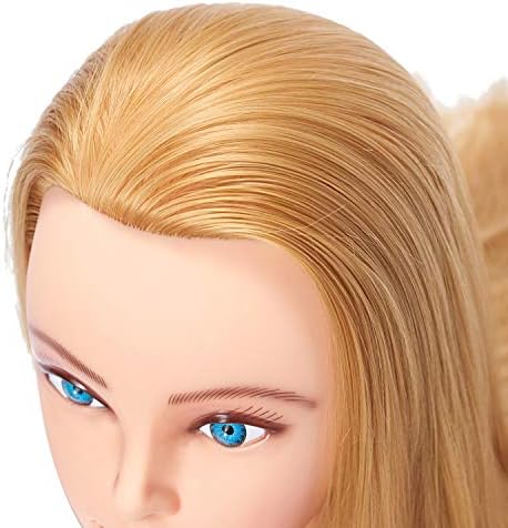 Mannequin Head Synthetic Hair Hairdresser 26-28 inch - Image 4
