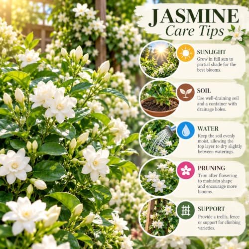 Belle of India Jasmine Vine Live Plant, Patio Container Flower, 4-7 Inches - Image 4