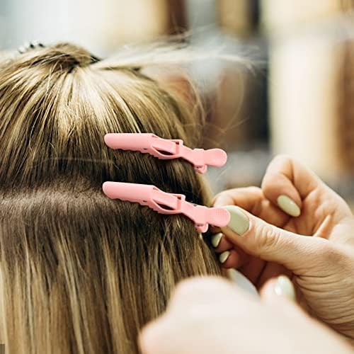 Ondder 24 Pack Large Alligator Clips for Hair Sectioning, Coloring, Cutting - Pink Pro Salon Barber Hair Styling Accessories for Women and Men - Image 4