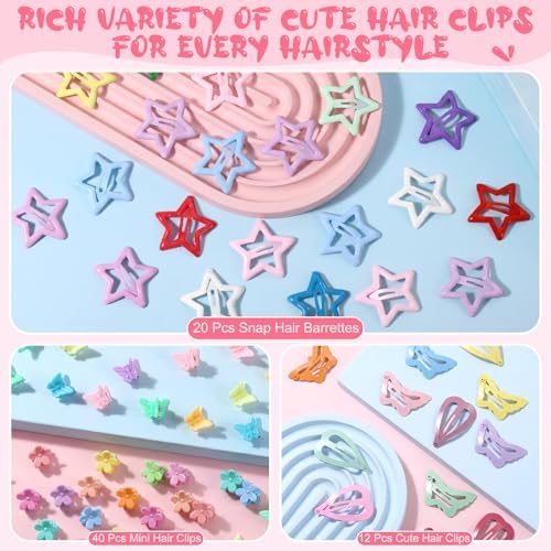 auroray Hair Accessories for Girls Soft Cotton Hair Ties for Toddlers Baby - Image 3