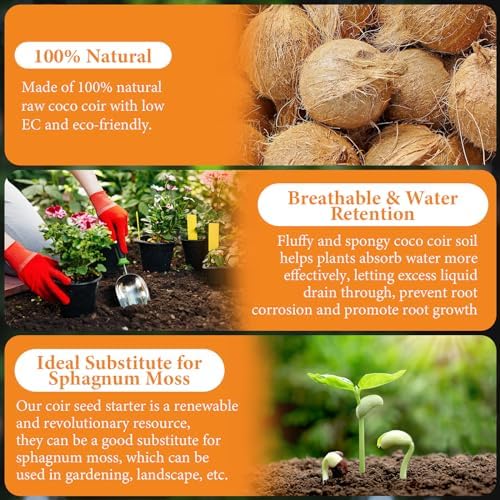 Legigo 10LBS Coco Coir Brick for Plants, 100% Organic Coconut Coir Soil - Image 4