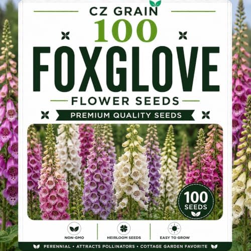 Garden Seeds for Planting, 100 Foxglove by CZGrain