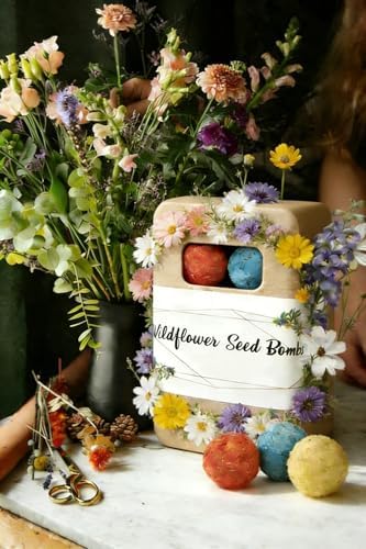 6Pack Colorful Wildflower Seed Ball Plantable Paper Favors, Easter Basket Essentials - Handmade Non-GMO, Gardening Gift for Beginner, Kids & Adults - Image 7