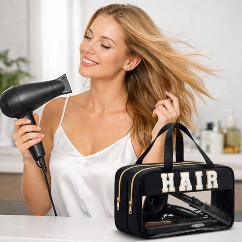 Pinkunn Hair Tool Travel Bag Tools Large Travel Case, Black - Image 5