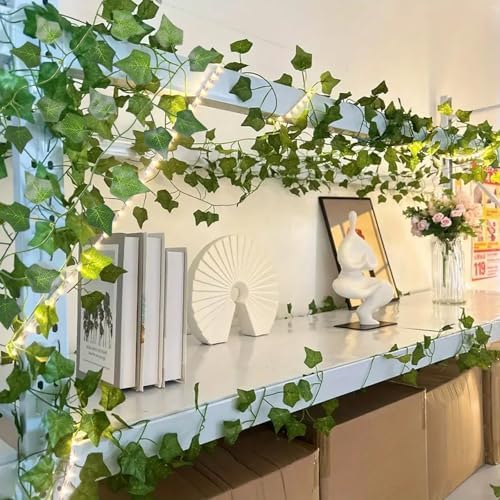 RECUTMS Artificial Fake Ivy Vines Garlands for Room Decor（12 Pack 86Ft） - Image 6
