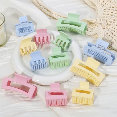 SMKSL 12 Pcs Hair Claw Clips for Women & Girls 3 Styles Hair Accessories - Image 3