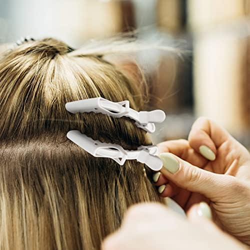 Ondder 24 Pack Pro Hair Clips for Styling, Coloring, Cutting - Large Alligator Clips for Women, Men, Girls, Teens - White - Image 4
