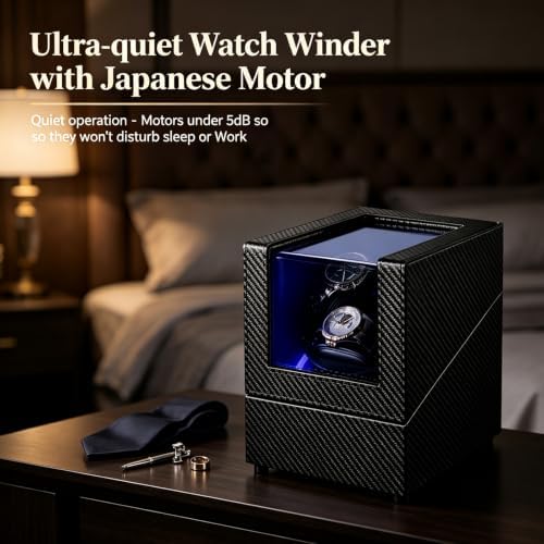 Anyasun 3 Watch Winder for Automatic Watch,Japanese Quiet Motor - Image 2