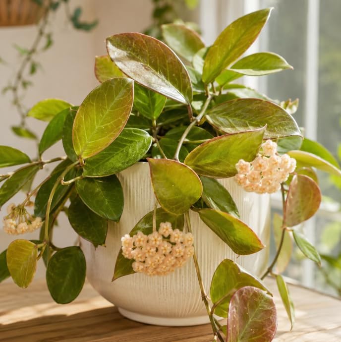 Set 2 Hoya Sunrise Plants Live for Planting, Rare Succulents Plants, Climbing Hoya Vines for Indoor, Outdoor 4 to 6 Inch Tall, No Pot - Image 4