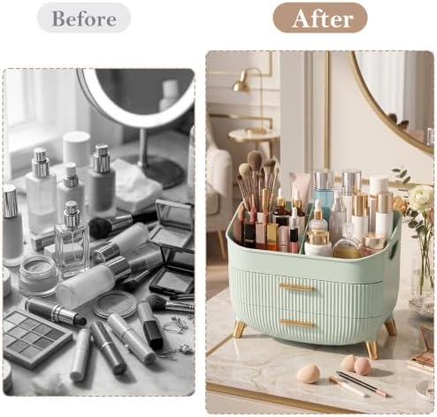 Makeup Organizer Countertop, Skincare Organizer with Drawers for Vanity - Image 7