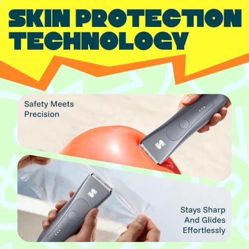 MANSPOT Manscape Groin & Body Hair Trimmer for Men, Shaver with LED Light - Image 4