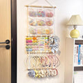 Headband Holder Hair Bows Organizer for Girls, Large Capacity Bow Holder, Pre-Assembled Hair Accessories Wall Hanging Organizer for Toddler Baby Girl Nursery Room Décor by Unknown