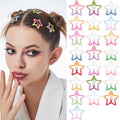 Star Hair Clips Colorful 2000s Y2K Star Hair Accessories - 22 PCS by SAOROPEB