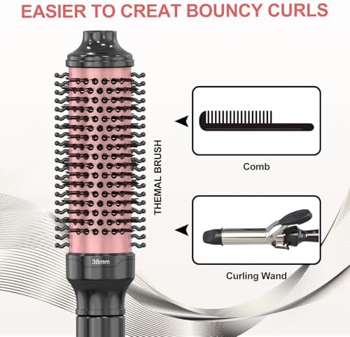 1.5 inch Thermal Brush, Dual Voltage Heated Round brushe,Curling Brush - Image 2