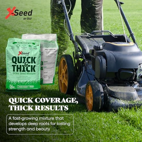 X-Seed Ultra Premium Quick And Thick Lawn Seed Mixture – Rapid Germination for Any Lawn, Dense Coverage in Sun To Shade, High-Traffic Areas, Fescue, Kentucky Blue, & Perennial Ryegrass Blend, 20lb Bag - Image 6