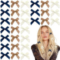 30PCS Bow Hair Clip Brown Mini Bows Non-Slip Hair Bows Satin Small Hair Clips Cute Barrettes for Women Girls by YAEISM
