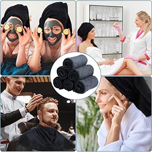 Newwiee 72 Pack Salon Towels Bleach Proof Hair Towel 18 x 30 Inch, Black - Image 6