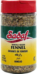 Sadaf Fennel Seeds - Whole Fennel Seeds for Cooking - Semillas de Hinojo - Kosher & Halal - 5 Oz Bottle with Shaker Top by Sadaf
